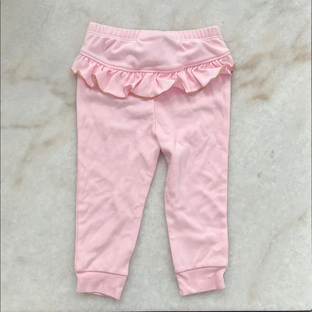 Juicy Couture Pink Baby Pants with Rainbow Bow